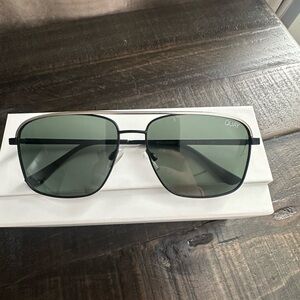 Quay Black and Green Sunglasses